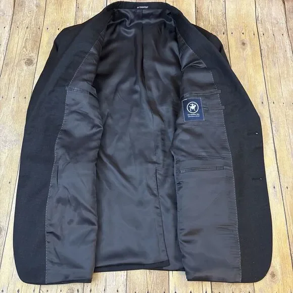 Hart Schaffner Marx Suit Charcoal Gray 46R 38W 30I - Picture 7 of 14